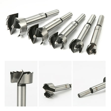 

SPRING PARK 5Pcs/Set 15-35mm Multi-tooth Pilot Drill Bit Hinge Woodworking Hole Opener Tools