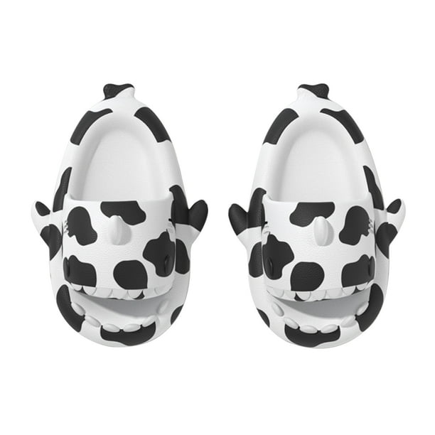 Cow Print Shark Slides Cow Print Shark Slides