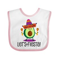 Inktastic Cinco De Mayo Lets Fiesta Avocado Boys or Girls Baby Bib