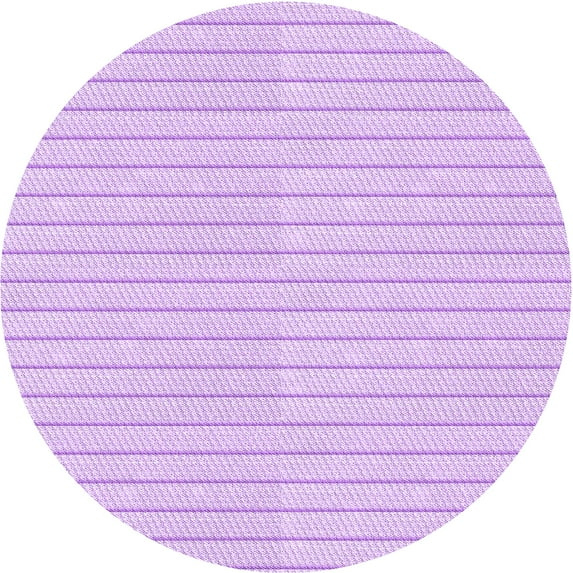 Ahgly Company Machine Washable Indoor Square Transitional Heliotrope Purple Area Rugs, 3' Square