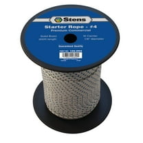 New Stens 200' Solid Braid Starter Rope 146-092 for #4 Solid Braid