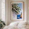thumbnail image 6 of Where The Blossoms Meet The Sea - Greece Painting Floral Flowers Seascape Mediterranean Botanical Watercolor Coastal Unframed Wall Art Print 8 x 10 inches, 6 of 13
