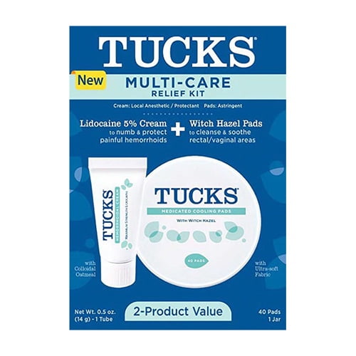 Tucks Multi Care Relief Kit Lidocaine 5 Cream and Medicated Cooling