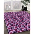 thumbnail image 3 of Ahgly Tapis d'Intérieur Lavable en Machine Carré Transitionnel Orchidée Violet, 8 Pieds Carré, 3 of 7