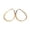 Gold, variant on Large Teardrop Hoop Earrings Rhodium Plated Silver Hoops