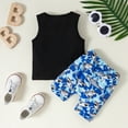 thumbnail image 2 of Dooleck Infant Toddler Baby Girl Summer Clothes Graphic Vest Top Shark Shorts Outfit, 2 of 8