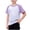 Purple-cEI, variant on Mnyotv Short Sleeve Summer Tops for Boy Patchwork Crewneck Athletic T Shirts Casual Basic Running Tshirts Top Size 4-5 Years