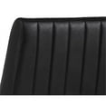 thumbnail image 5 of Sunpan Halden 20" Modern Faux Leather and Steel Dining Chair in Vintage Black, 5 of 8