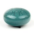 thumbnail image 4 of Tambor REGIS Malachite de acero, 15 cm, 8 notas con bolsa y palitos, 4 of 7
