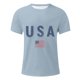 thumbnail image 4 of Tops para hombre, blusas y camisas de cuello redondo y manga corta para hombre, blusas casuales de moda con cuello redondo y estampado para hombre, blusas de poliéster para hombre., 4 of 5