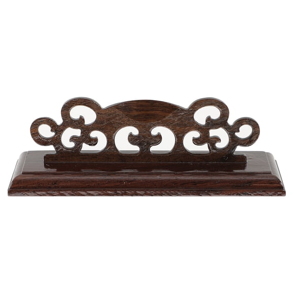 UPOUART Black Wooden Fan Stand for Traditional Folding Fan Display and Storage Home Decor