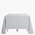 thumbnail image 2 of Efavormart 90" SILVER Wholesale Linens Polyester Square Linen Tablecloth for Kitchen Dining Catering Wedding Birthday Party Events, 2 of 7