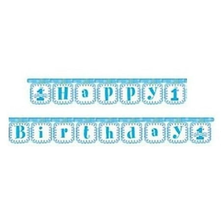 1st Birthday Little Champ Boy Happy Birthday Banner 1ct Walmart