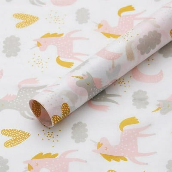 Nvzi flowers, gifts, gift box wrapping paper, natural elements snow pear paper flowers, gift wrapping paper (unicorn)