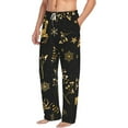 thumbnail image 2 of Daiia Christmas Gold Deers1 Men's Sleep Pant with Pockets and Drawstring,Pajama Pants-Large, 2 of 9