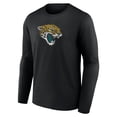 thumbnail image 2 of Men's  Black Jacksonville Jaguars Throwback Long Sleeve T-Shirt, 2 of 3