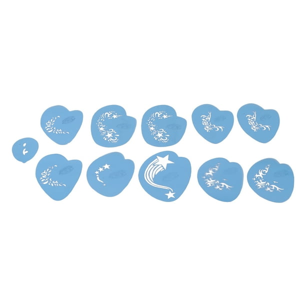 ESTINK 5pcs Face Paint Stencils Kit PET Reusable Painting Template