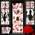 thumbnail image 1 of hojas de pegatinas de ventana para decoración de fiesta de Halloween, pared de terror, 1 of 5