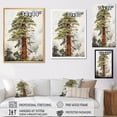 thumbnail image 4 of Designart "Solitary Rising Redwoods" Tree Redwood Canvas Art Print, 4 of 7
