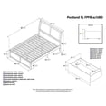 thumbnail image 2 of Leo & Lacey Lit Plateforme Urbain à Rangement Complet en Noyer, 2 of 6
