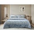 thumbnail image 5 of ArtLover Medallion Quilt Set - Twin BLUE Full - Queen 3 Piece Mid-Century Modern, 5 of 5