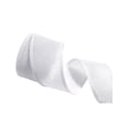 thumbnail image 2 of WWC Burlap Ribbon Roll, 1.5" x 10" Yards Natural Linen Ribbon with Wired Edge, Rustic Christmas Decoration for Bow Making and Gift Wrapping, White, 2 of 6