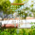 thumbnail image 3 of Hanging Window Suncatcher Rainbow Maker Glass Crystal Mobile Wind Chimes with AB Prisms & Natural Leaf Drops Autumn Home Wall Art Decoration Gift, 3 of 12