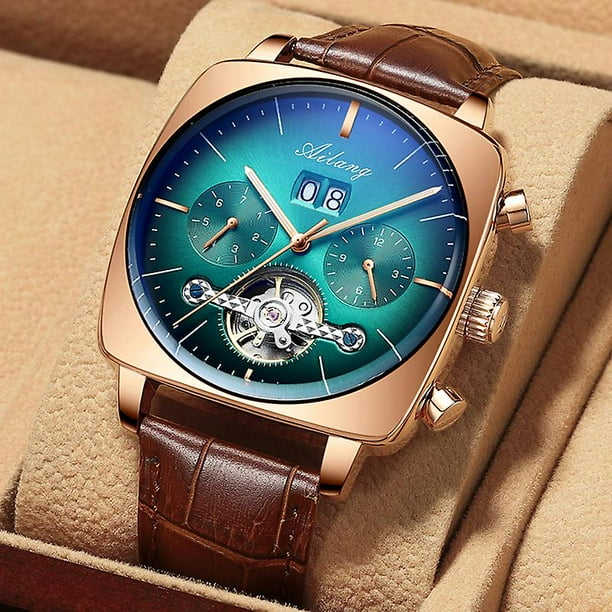 Branded leather watches hot sale