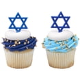 thumbnail image 5 of CakeDrake Star Cake Picks Religious Party Decor 12 Count Blue, 5 of 5