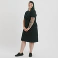 thumbnail image 2 of The Shapes United Women's Adaptive Soft Cotton T-shirt Dress, Black, 2 of 7
