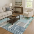 thumbnail image 7 of Addison Rugs Mayfield Premium Machine Washable Transitional Geometric Aqua Rectangle Rug, 9' x 12', 7 of 7