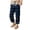 Dark Blue, variant on YUEHUA Boys Christmas Plaid Jogger Sweatpants Ice String Light Print Elastic Waist Pockets Soft Blend Winter Pants for Holiday Daily Wear and Cold Weather Comfort