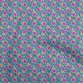 thumbnail image 1 of oneOone Viscose Chiffon Medium Blue Fabric Pineapple With Animal Skin Sewing Craft Projects Fabric Prints By Yard 42 Inch Wide, 1 of 5
