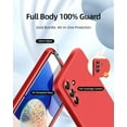 thumbnail image 2 of 【3 in 1 for Samsung Galaxy A14 5G case, with 2 Pack Screen Protector, Camera Protection，Liquid Silicone Slim Shockproof Protective Phone Case 6.6 inch [Microfiber Lining] (Red)…, 2 of 10