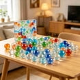thumbnail image 3 of 70Pcs Glass Marbles, Solid Round Marbles for Board Games, DIY Decorations and Home Furnishings, Party Decorations (14mm & 16mm, Multicolor), 3 of 9