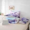 thumbnail image 6 of Erosebridal Rainbow Unicorn Print 7-Piece Bedding Comforter Set,Colorful Blossom Floral King Bedding Sets For Girls Kids,Reversible Light gray, 6 of 7