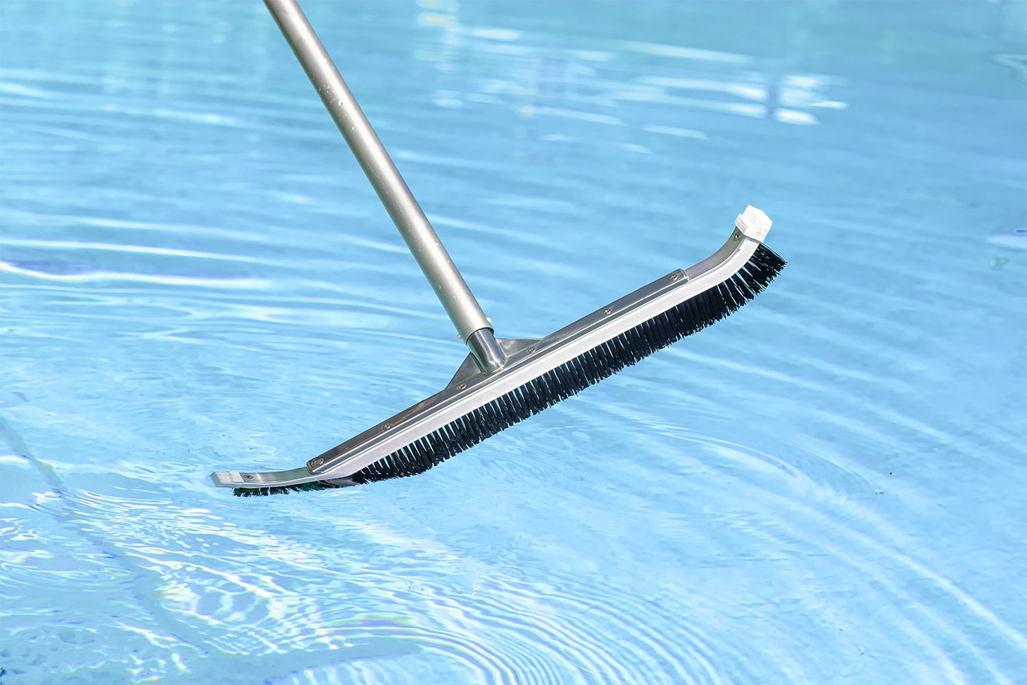 Poolmaster 24-Inch Aluminum-Back Swimming Pool Cleaning Brush - Commercial Collection