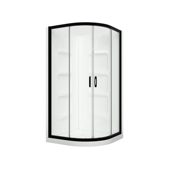 A&E Bath and Shower Mona-36-BLK-KIT Shower