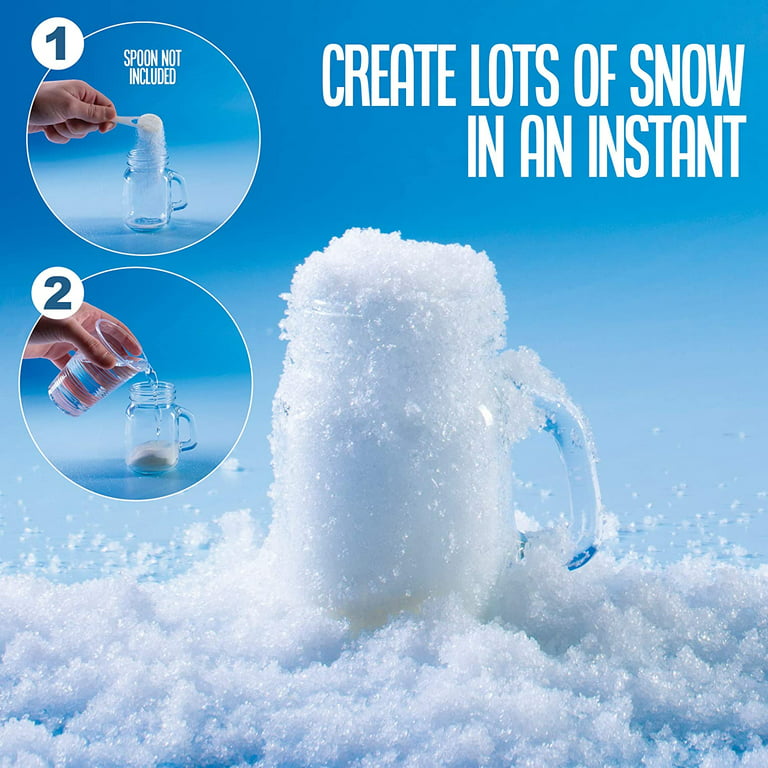 Instant Snow Powder - Makes 2 Gallons of Artificial Snow - Perfect