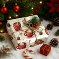 thumbnail image 3 of Treats Christmas Wrapping Paper Rolls, Treats Holiday Gift Wrapping Paper Merry Christmas, 3 of 7