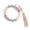 B!, variant on Keychain Bracelet Silicone Key Ring Wristlet With Leather Tassel Wrist Key Ring Bangle Silicone Bead Keyring For Women Girls White Pink Blue Green Hangs Home Decor