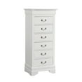 thumbnail image 3 of Glory Furniture Louis Phillipe 7-Drawers Bedroom Lingerie Chest in White, 3 of 8