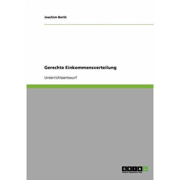 Gerechte Einkommensverteilung (Paperback)