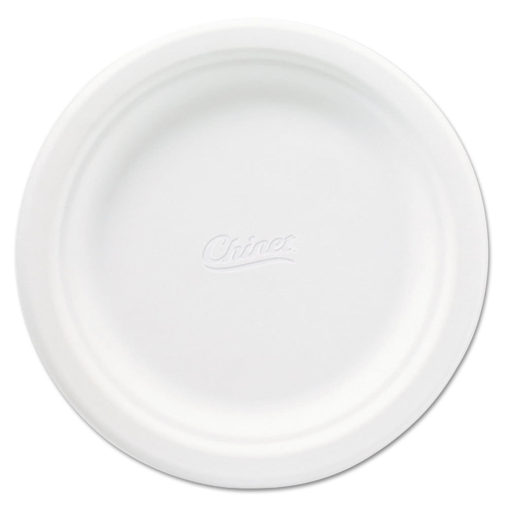 21226 6 3/4 in Round Classic Paper Plates White (125/Pack