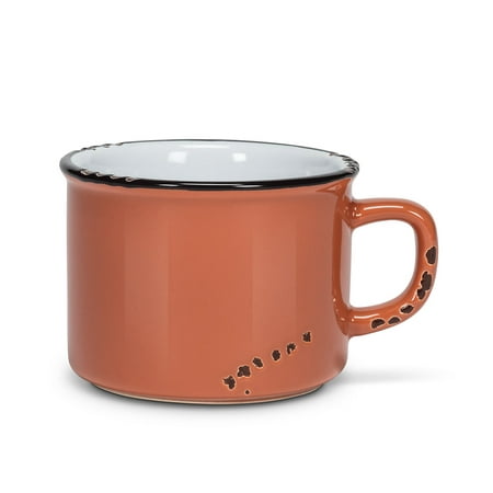 

Set of 4 Enamel Look Cappuccino Mug