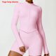 thumbnail image 1 of Camiseta de ejercicio para gimnasio para mujer, ropa deportiva de manga larga para Yoga, chaqueta con cremallera superior,, 1 of 5