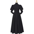 thumbnail image 4 of Black Medieval Renaissance Dress Gothic Edwardian Victorian Ball Gown Civil War Vampire Dress for Women, 4 of 7