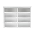 thumbnail image 3 of Classic White Hutch Bookcase with 5 Doors and 3 Drawers, 3 of 10