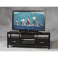 thumbnail image 1 of Linon Sutton Wood TV Center in Black, 1 of 6
