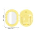thumbnail image 2 of 1 Pc Espejo Cosmético de Escritorio Conveniente para Mujeres para Viajes de Negocios Salón de Belleza Espejo de Plástico y Vidrio Amarillo, 2 of 3